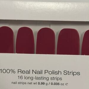 NWT Color Street "Beijing Beauty" Solid Red Nail Strips